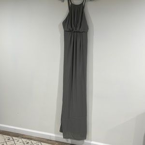 Show Me Your Mumu Amanda Maxi Dress. Soft Charcoal Crisp